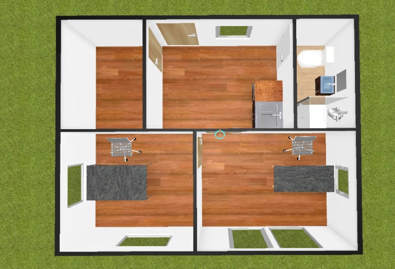 Habitable container T2 35m2